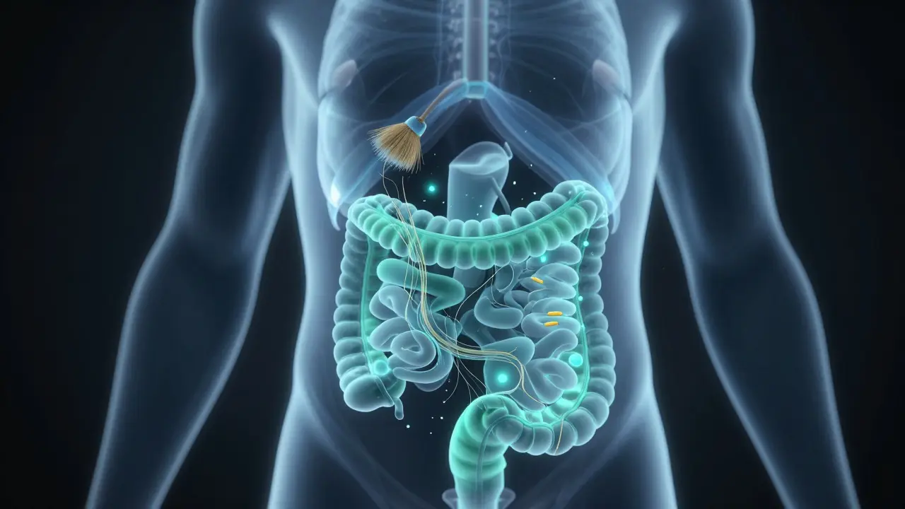 Conceptual art of healthy digestion process